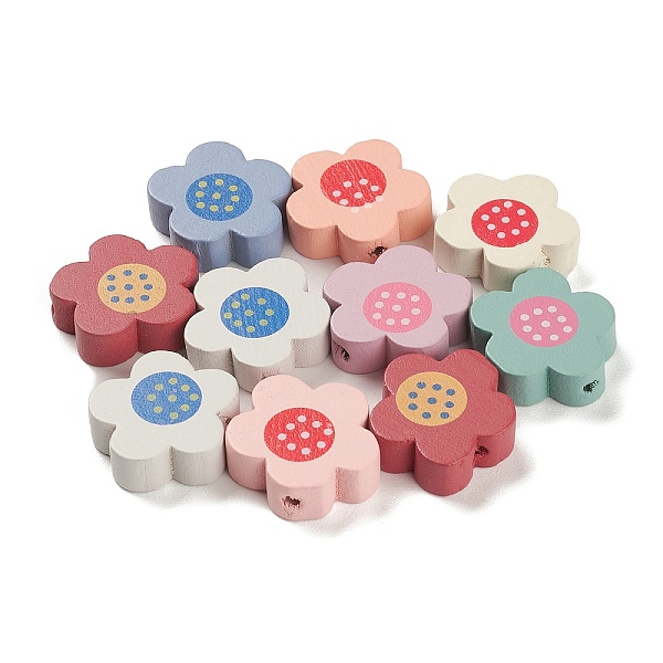 PandaHall Spray Painted Natural Maple Wood Beads, Flower, Mixed Color, 18x19x6mm, Hole: 2mm, about 549pcs/500g Maple Wood Flower Multicolor
PandaHall Spray Painted Natural Maple Wood Beads, Flower, Mixed Color, 18x19x6mm, Hole: 2mm, about 549pcs/500g Maple Wood Flower Multicolor