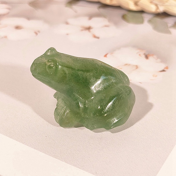 PandaHall Natural Green Aventurine Carved Healing Frog Figurines, Reiki Energy Stone Display Decorations, 37x33x23mm Green Aventurine Frog
PandaHall Natural Green Aventurine Carved Healing Frog Figurines, Reiki Energy Stone Display Decorations, 37x33x23mm Green Aventurine Frog