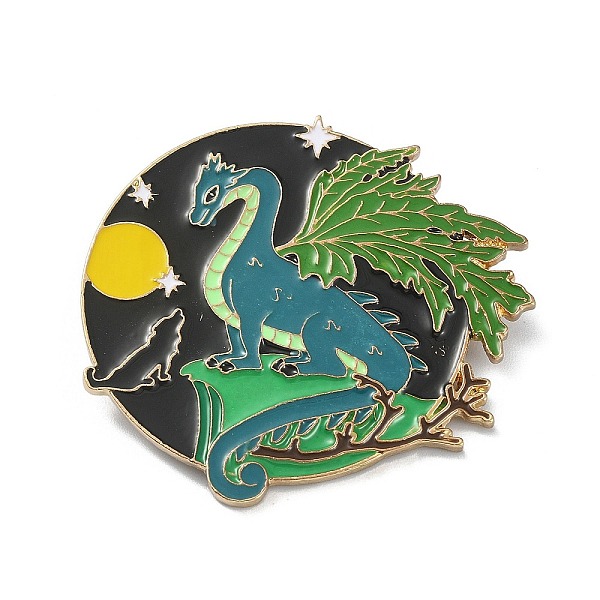 PandaHall Alloy Brooches, Enamel Pins, Dragon, Dark Cyan, 45.5x53.5x7.7mm Alloy+Enamel Dragon
PandaHall Alloy Brooches, Enamel Pins, Dragon, Dark Cyan, 45.5x53.5x7.7mm Alloy+Enamel Dragon