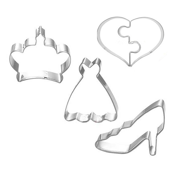 PandaHall 304 Stainless Steel Cookie Cutters, Cookies Moulds, DIY Biscuit Baking Tool, Crown & Heart & Dress & High-heeled Shoes, Stainless...
PandaHall 304 Stainless Steel Cookie Cutters, Cookies Moulds, DIY Biscuit Baking Tool, Crown & Heart & Dress & High-heeled Shoes, Stainless...