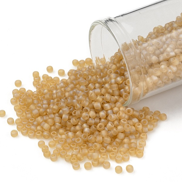 PandaHall TOHO Round Seed Beads, Japanese Seed Beads, (162F) Transparent AB Frost Light Topaz, 11/0, 2.2mm, Hole: 0.8mm, about 1110pcs/10g..., Brown
PandaHall TOHO Round Seed Beads, Japanese Seed Beads, (162F) Transparent AB Frost Light Topaz, 11/0, 2.2mm, Hole: 0.8mm, about 1110pcs/10g..., Brown