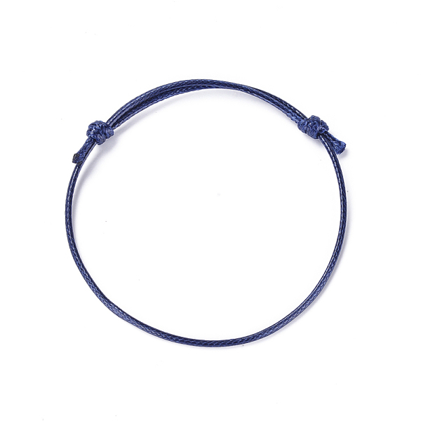 PandaHall Korean Waxed Polyester Cord Bracelet Making, Midnight Blue, Adjustable Diameter: 40~70mm Polyester Blue
PandaHall Korean Waxed Polyester Cord Bracelet Making, Midnight Blue, Adjustable Diameter: 40~70mm Polyester Blue