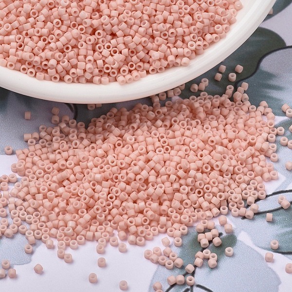 PandaHall MIYUKI Delica Beads, Cylinder, Japanese Seed Beads, 11/0, (DB1513) Matte Opaque Light Salmon, 1.3x1.6mm, Hole: 0.8mm, about..., Pink
PandaHall MIYUKI Delica Beads, Cylinder, Japanese Seed Beads, 11/0, (DB1513) Matte Opaque Light Salmon, 1.3x1.6mm, Hole: 0.8mm, about..., Pink