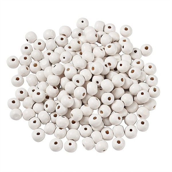 PandaHall Dyed Natural Wood Beads, Round, White, 8x7mm, Hole: 3mm, 300pcs/bag Wood Round White
PandaHall Dyed Natural Wood Beads, Round, White, 8x7mm, Hole: 3mm, 300pcs/bag Wood Round White