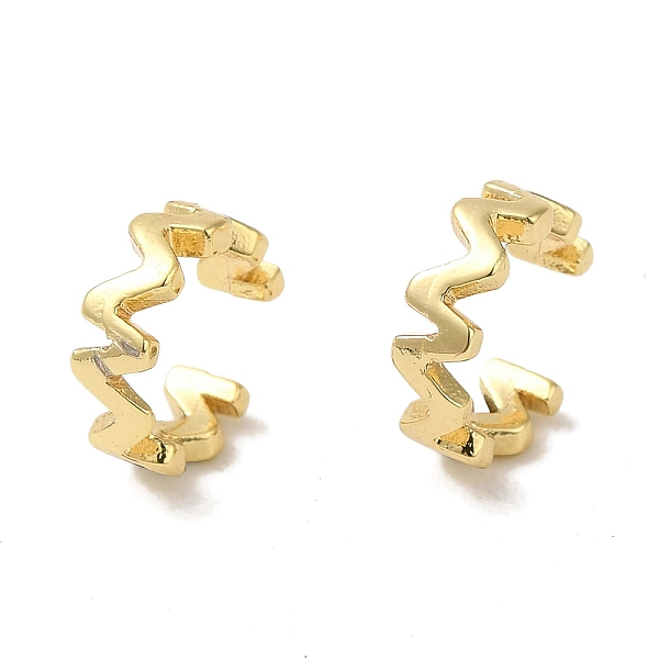 PandaHall Wavy Brass Cuff Earrings for Women, Real 18K Gold Plated, 10x3mm Brass Round
PandaHall Wavy Brass Cuff Earrings for Women, Real 18K Gold Plated, 10x3mm Brass Round