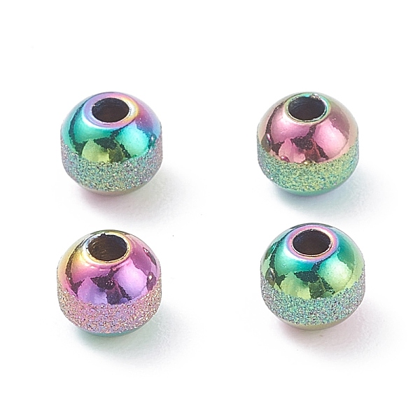 PandaHall Rainbow Color Ion Plating(IP) Textured 304 Stainless Steel Beads, Round, 5mm, Hole: 1.6mm 304 Stainless Steel Round
PandaHall Rainbow Color Ion Plating(IP) Textured 304 Stainless Steel Beads, Round, 5mm, Hole: 1.6mm 304 Stainless Steel Round