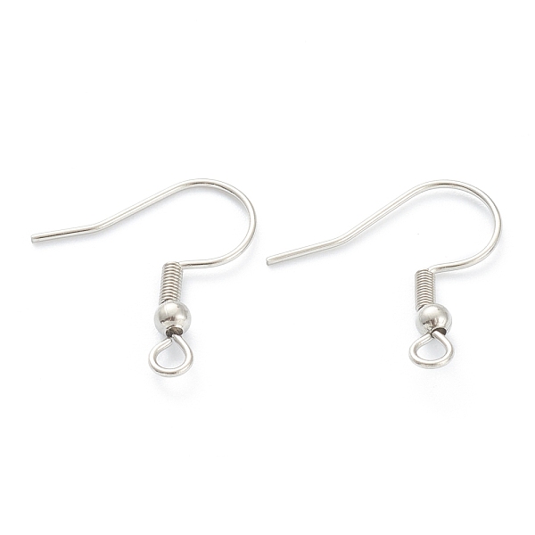 PandaHall 316 Surgical Stainless Steel Earring Hooks, Ear Wire, with Horizontal Loop, Stainless Steel Color, 19mm, Hole: 2mm, Pin: 0.6mm 316...
PandaHall 316 Surgical Stainless Steel Earring Hooks, Ear Wire, with Horizontal Loop, Stainless Steel Color, 19mm, Hole: 2mm, Pin: 0.6mm 316...