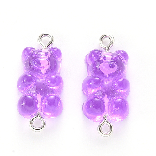 PandaHall Resin Links connectors, with Platinum Plated Iron Loop, Bear, Purple, 25x11.5x7mm, Hole: 1.5mm Resin Bear Purple
PandaHall Resin Links connectors, with Platinum Plated Iron Loop, Bear, Purple, 25x11.5x7mm, Hole: 1.5mm Resin Bear Purple