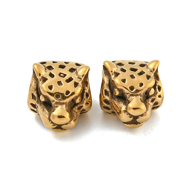 PandaHall Ion Plating(IP) 304 Stainless Steel European Beads, Large Hole Beads, Leopard Head, Golden, 14x10.7x9mm, Hole: 5mm 304 Stainless...
PandaHall Ion Plating(IP) 304 Stainless Steel European Beads, Large Hole Beads, Leopard Head, Golden, 14x10.7x9mm, Hole: 5mm 304 Stainless...