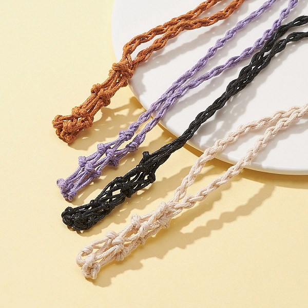 PandaHall 4Pcs 4 Colors Braided Wax Cord Macrame Pouch Necklace Making, Adjustable Wood Bead Interchangeable Stone Necklace, Mixed Color..., Multicolor
PandaHall 4Pcs 4 Colors Braided Wax Cord Macrame Pouch Necklace Making, Adjustable Wood Bead Interchangeable Stone Necklace, Mixed Color..., Multicolor