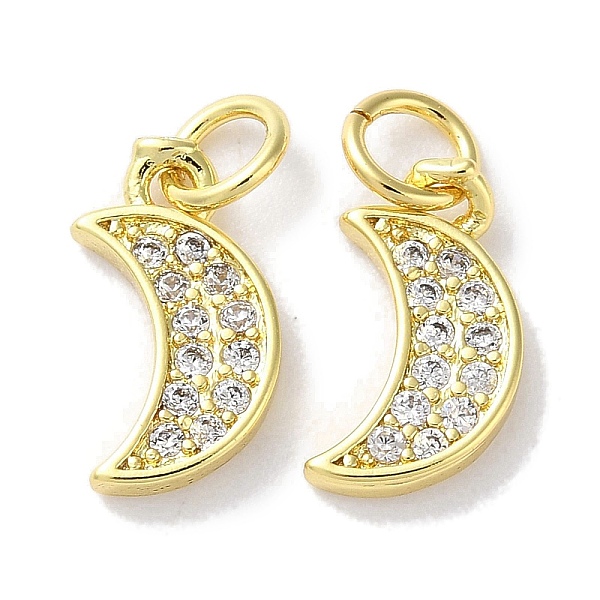 PandaHall Rack Plating Brass Micro Pave Cubic Zirconia Pendants, Long-Lasting Plated, Lead Free & Cadmium Free, Moon, Real 18K Gold Plated..., Clear
PandaHall Rack Plating Brass Micro Pave Cubic Zirconia Pendants, Long-Lasting Plated, Lead Free & Cadmium Free, Moon, Real 18K Gold Plated..., Clear