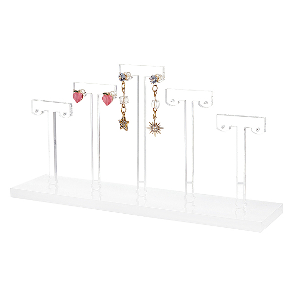 PandaHall Acrylic T-Bar Earring Display Stands, Earring Riser Organizer Holder with 5Pcs Bars, Clear, Finish Product: 19.9x5x10.2cm, about...
PandaHall Acrylic T-Bar Earring Display Stands, Earring Riser Organizer Holder with 5Pcs Bars, Clear, Finish Product: 19.9x5x10.2cm, about...