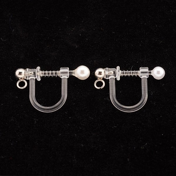 PandaHall 304 Stainless Steel Clip-on Earring Findings, Environmental Protection Plastic, U-Shaped, Stainless Steel Color, 11x17.5x3mm, Bead...
PandaHall 304 Stainless Steel Clip-on Earring Findings, Environmental Protection Plastic, U-Shaped, Stainless Steel Color, 11x17.5x3mm, Bead...