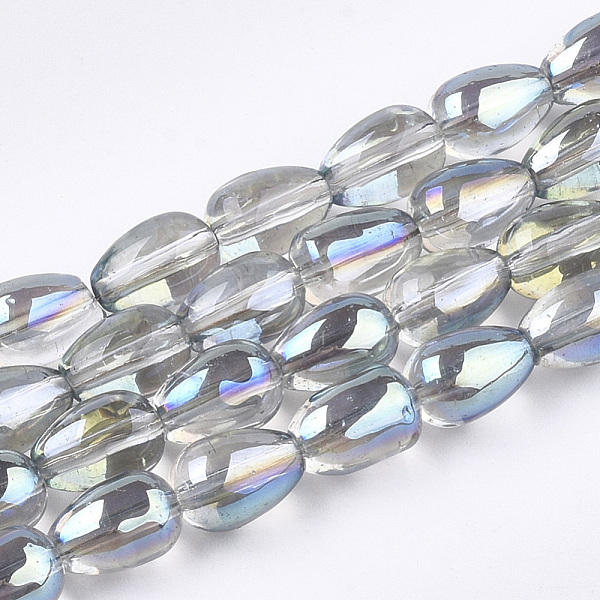 PandaHall Electroplate Glass Beads Strands, teardrop, Half Plated, Pale Turquoise, 9x6~6.5mm, Hole: 1mm, about 92~94pcs/strand, 31.4 inch..., Cyan
PandaHall Electroplate Glass Beads Strands, teardrop, Half Plated, Pale Turquoise, 9x6~6.5mm, Hole: 1mm, about 92~94pcs/strand, 31.4 inch..., Cyan