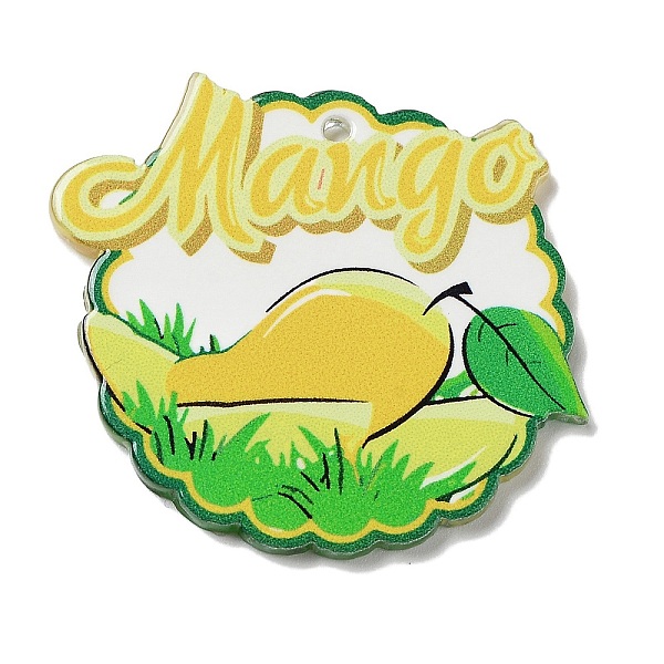 PandaHall Fruit Theme Acrylic Pendants, Mango, 37x42.5x2.5mm, Hole: 1.5mm Acrylic Mango
PandaHall Fruit Theme Acrylic Pendants, Mango, 37x42.5x2.5mm, Hole: 1.5mm Acrylic Mango