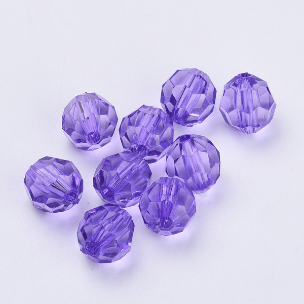 PandaHall Transparent Acrylic Beads, Faceted, Round, Blue Violet, 10x9.5mm, Hole: 1.8mm, about 990pcs/500g Acrylic Round Purple
PandaHall Transparent Acrylic Beads, Faceted, Round, Blue Violet, 10x9.5mm, Hole: 1.8mm, about 990pcs/500g Acrylic Round Purple