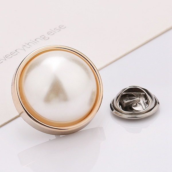 PandaHall Plastic Brooch, Alloy Pin, with Plastic Bead, for Garment Accessories, Round, White, 18mm Plastic Round White
PandaHall Plastic Brooch, Alloy Pin, with Plastic Bead, for Garment Accessories, Round, White, 18mm Plastic Round White