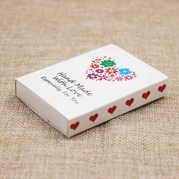PandaHall Kraft Paper Boxes and Earring Jewelry Display Cards, Packaging Boxes, with Word and Flower Pattern, White, Folded Box Size...
PandaHall Kraft Paper Boxes and Earring Jewelry Display Cards, Packaging Boxes, with Word and Flower Pattern, White, Folded Box Size...