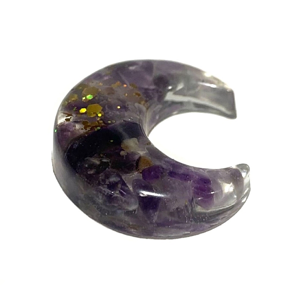 PandaHall Resin Moon Display Decoration, with Natural Amethyst Chips inside Statues for Home Office Decorations, 40x35x5mm Amethyst Moon
PandaHall Resin Moon Display Decoration, with Natural Amethyst Chips inside Statues for Home Office Decorations, 40x35x5mm Amethyst Moon