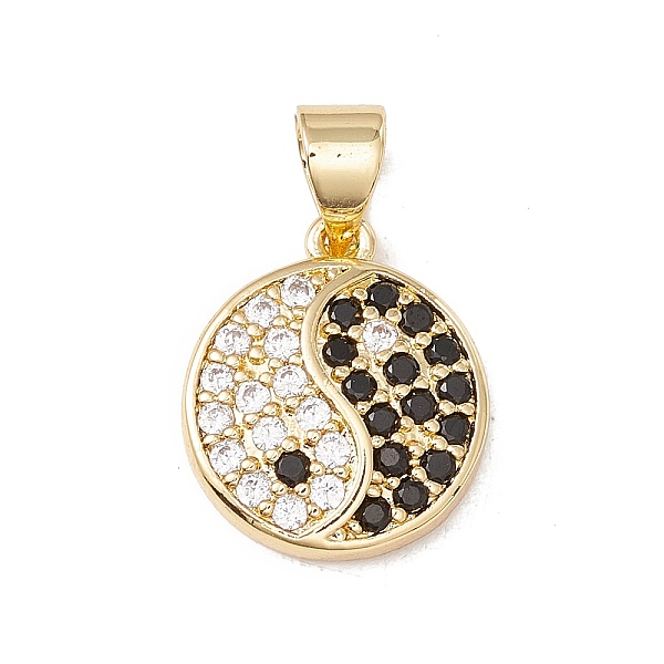 PandaHall Brass Micro Pave Cubic Zirconia Charms Real 18K Gold Plated, Cadmium Free & Lead Free, Yinyang, Black, 14x12x3mm, Hole: 3x4mm...
PandaHall Brass Micro Pave Cubic Zirconia Charms Real 18K Gold Plated, Cadmium Free & Lead Free, Yinyang, Black, 14x12x3mm, Hole: 3x4mm...