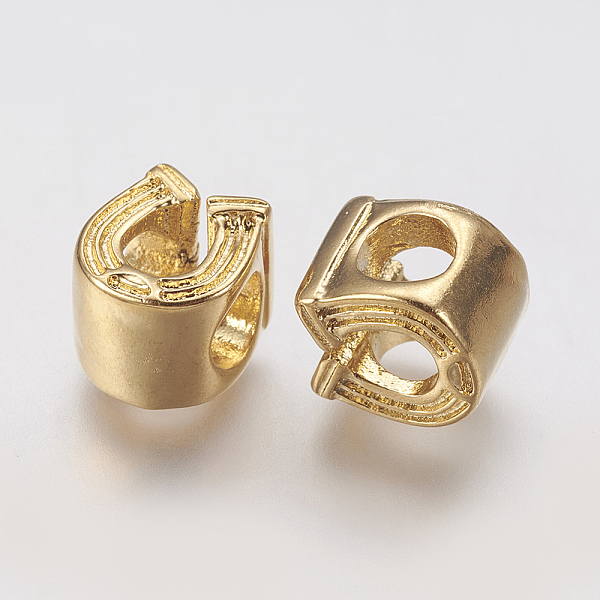 PandaHall Ion Plating(IP) 304 Stainless Steel European Beads, Large Hole Beads, Horse Shoes, Golden, 9.5x8.5x8mm, Hole: 4.5mm 304 Stainless...
PandaHall Ion Plating(IP) 304 Stainless Steel European Beads, Large Hole Beads, Horse Shoes, Golden, 9.5x8.5x8mm, Hole: 4.5mm 304 Stainless...