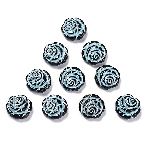 PandaHall Opaque Acrylic Beads, Metal Enlaced, Rose, Black, 13.5x14x4.5~5mm, Hole: 1.6mm, about 950pcs/500g Acrylic Flower Black
PandaHall Opaque Acrylic Beads, Metal Enlaced, Rose, Black, 13.5x14x4.5~5mm, Hole: 1.6mm, about 950pcs/500g Acrylic Flower Black
