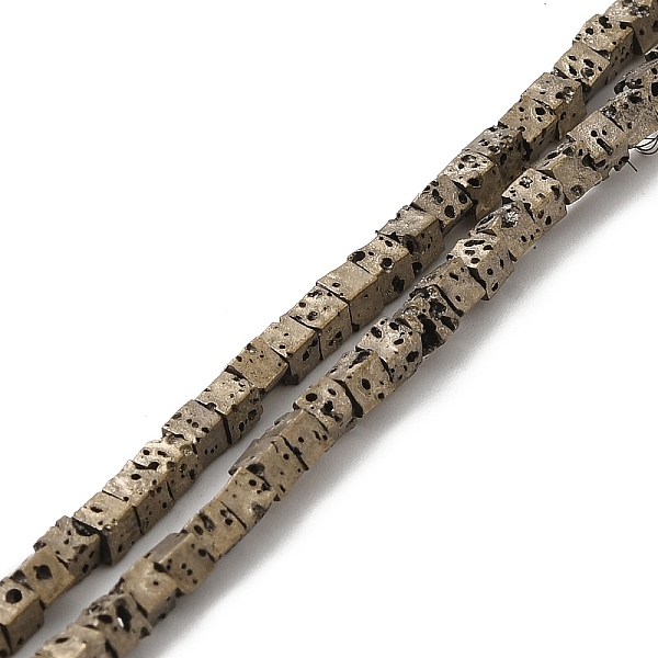 PandaHall Electroplated Natural Lava Rock Beads Strands, Square, Light Gold Plated, 2.5x2.5x2.5mm, Hole: 0.8mm, about 158pcs/strand, 16.14''...
PandaHall Electroplated Natural Lava Rock Beads Strands, Square, Light Gold Plated, 2.5x2.5x2.5mm, Hole: 0.8mm, about 158pcs/strand, 16.14''...