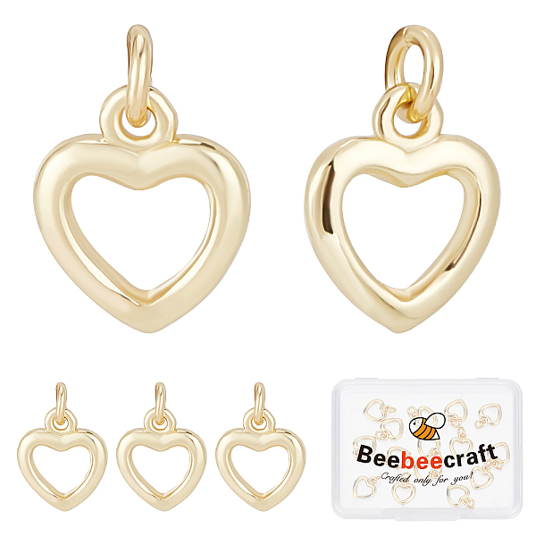 PandaHall Beebeecraft 1 Box 16Pcs Hollow Heart Charms 18K Gold Plated Brass Love Pendant Charms with Jump Rings for DIY Necklace Bracelet...
PandaHall Beebeecraft 1 Box 16Pcs Hollow Heart Charms 18K Gold Plated Brass Love Pendant Charms with Jump Rings for DIY Necklace Bracelet...