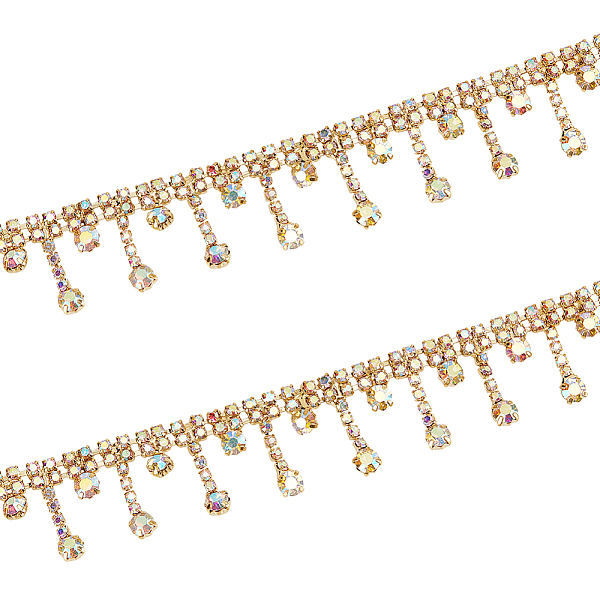 PandaHall BENECREAT 2Yards Tassel Rhinestone Cup Chains, Golden Iron Strass Chains, for Jewelry Garnet Making, with Card Paper, Crystal AB..., Clear
PandaHall BENECREAT 2Yards Tassel Rhinestone Cup Chains, Golden Iron Strass Chains, for Jewelry Garnet Making, with Card Paper, Crystal AB..., Clear