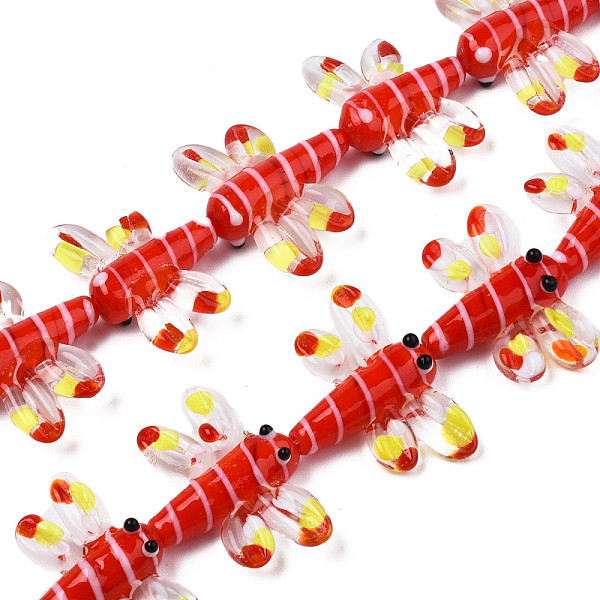 PandaHall Autumn Theme Handmade Lampwork Beads Strands, Dragonfly, Red, 25~27x35~37x7~9mm, Hole: 1.2mm, about 20pcs/strand, 18.50~19.69 inch...
PandaHall Autumn Theme Handmade Lampwork Beads Strands, Dragonfly, Red, 25~27x35~37x7~9mm, Hole: 1.2mm, about 20pcs/strand, 18.50~19.69 inch...