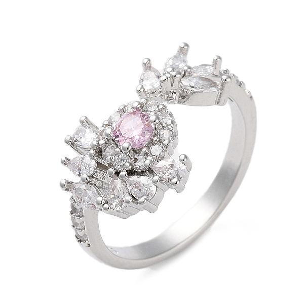 PandaHall Adjustable Brass with Cubic Zirconia Rings, Flower, Inner Diameter: 18mm Brass+Cubic Zirconia Flower
PandaHall Adjustable Brass with Cubic Zirconia Rings, Flower, Inner Diameter: 18mm Brass+Cubic Zirconia Flower