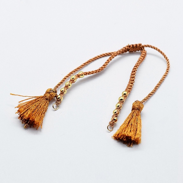 PandaHall Braided Nylon Cord for DIY Bracelet Making, with 304 Stainless Steel Findings, Goldenrod, 6 inch~6-3/4 inch(150~170mm)x1~5x1~2mm..., Gold
PandaHall Braided Nylon Cord for DIY Bracelet Making, with 304 Stainless Steel Findings, Goldenrod, 6 inch~6-3/4 inch(150~170mm)x1~5x1~2mm..., Gold