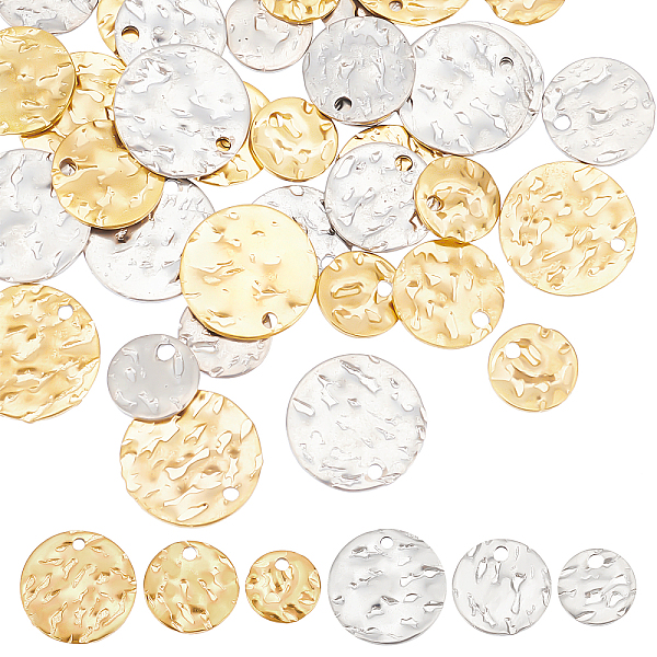 PandaHall ARRICRAFT 36Pcs 6 Style 304 Stainless Steel Charms, Textured, Flat Round, Mixed Color, 8~12x1mm, Hole: 1mm, 6pcs/style 304...
PandaHall ARRICRAFT 36Pcs 6 Style 304 Stainless Steel Charms, Textured, Flat Round, Mixed Color, 8~12x1mm, Hole: 1mm, 6pcs/style 304...