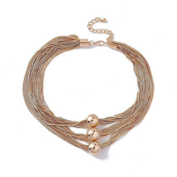 PandaHall Brass Box Chains Multi-strand Necklaces, Triple CCB Plastic Beaded Necklace for Women, Golden, 15.16 inch(38.5cm) Brass
PandaHall Brass Box Chains Multi-strand Necklaces, Triple CCB Plastic Beaded Necklace for Women, Golden, 15.16 inch(38.5cm) Brass