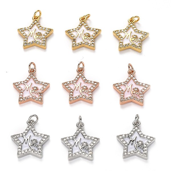 PandaHall Brass Clear Cubic Zirconia Pendants, Long-Lasting Plated, with Enamel and Jump Ring, Star, Mixed Color, 16x14.5x2.5mm Brass+Cubic..., Multicolor
PandaHall Brass Clear Cubic Zirconia Pendants, Long-Lasting Plated, with Enamel and Jump Ring, Star, Mixed Color, 16x14.5x2.5mm Brass+Cubic..., Multicolor