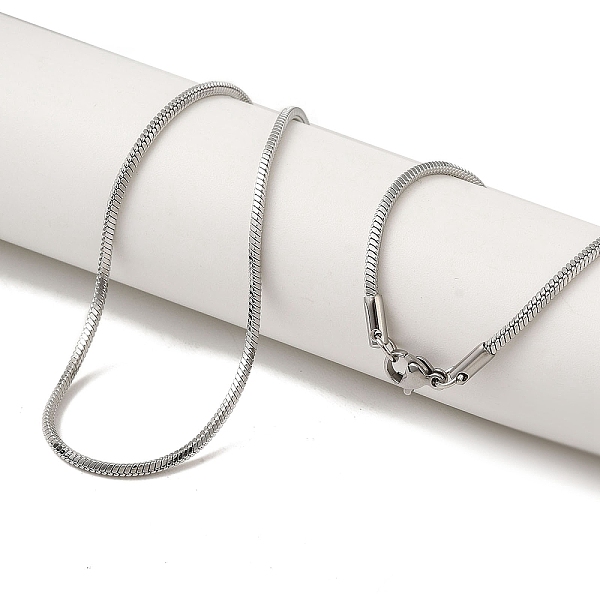 PandaHall 201 Stainless Steel Snake Chain Necklaces for Men, Stainless Steel Color, 19.69x0.08 inch(50x0.2cm) 201 Stainless Steel
PandaHall 201 Stainless Steel Snake Chain Necklaces for Men, Stainless Steel Color, 19.69x0.08 inch(50x0.2cm) 201 Stainless Steel