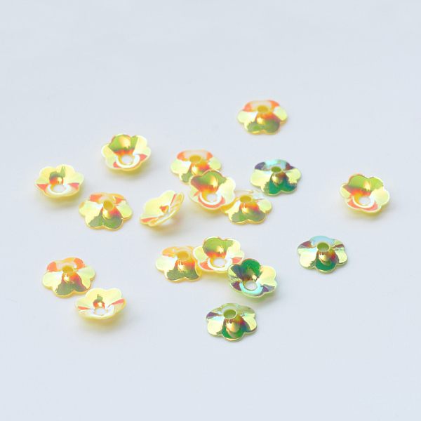PandaHall Ornament Accessories Disc Plastic Paillette Beads, Sequins Beads, Flower, Champagne Yellow, 8x2mm, Hole: 1.5mm, about 4400pcs/110g...
PandaHall Ornament Accessories Disc Plastic Paillette Beads, Sequins Beads, Flower, Champagne Yellow, 8x2mm, Hole: 1.5mm, about 4400pcs/110g...