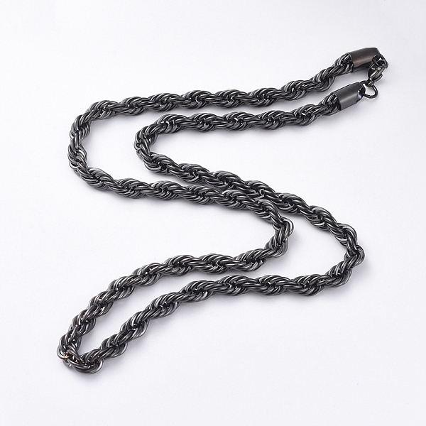 PandaHall Trendy Men's Chain Necklaces, 304 Stainless Steel Chain Necklaces, with Lobster Claw Clasp, Gunmetal, 25.59 inch(65cm), 7mm 304...
PandaHall Trendy Men's Chain Necklaces, 304 Stainless Steel Chain Necklaces, with Lobster Claw Clasp, Gunmetal, 25.59 inch(65cm), 7mm 304...