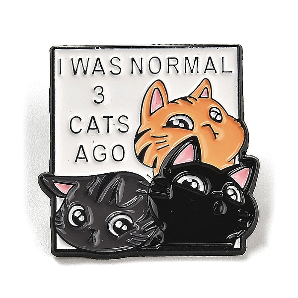 PandaHall 3 Cute Cat Enamel Pin, Alloy Brooch for Backpack Clothes, Colorful, 34x34mm Alloy+Enamel Cat Shape
PandaHall 3 Cute Cat Enamel Pin, Alloy Brooch for Backpack Clothes, Colorful, 34x34mm Alloy+Enamel Cat Shape