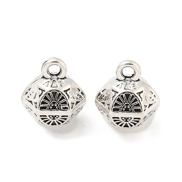 PandaHall Tibetan Style Alloy Pendants, Cadmium Free & Lead Free, Bell Charms, Antique Silver, 11x9.5x8mm, Hole: 1.6mm, about 507Pcs/1000G...
PandaHall Tibetan Style Alloy Pendants, Cadmium Free & Lead Free, Bell Charms, Antique Silver, 11x9.5x8mm, Hole: 1.6mm, about 507Pcs/1000G...