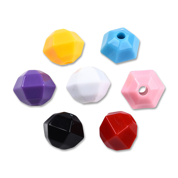 PandaHall Opaque Acrylic Beads, Faceted Hexagon, Mixed Color, 21x18.5x17mm, Hole: 4.2~4.3mm, about 150pcs/500g Acrylic Hexagon Multicolor
PandaHall Opaque Acrylic Beads, Faceted Hexagon, Mixed Color, 21x18.5x17mm, Hole: 4.2~4.3mm, about 150pcs/500g Acrylic Hexagon Multicolor