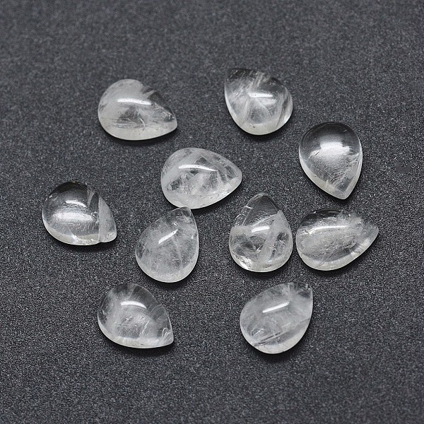 PandaHall Natural Quartz Crystal Cabochons, Rock Crystal Cabochons, teardrop, 8x6x3mm Quartz Crystal Teardrop
PandaHall Natural Quartz Crystal Cabochons, Rock Crystal Cabochons, teardrop, 8x6x3mm Quartz Crystal Teardrop