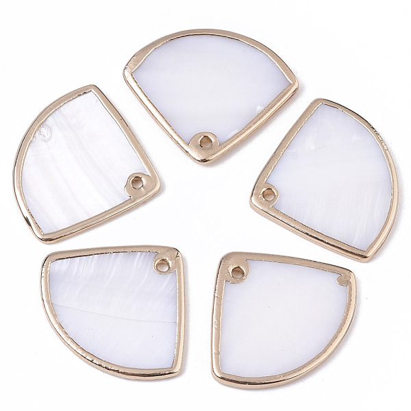 PandaHall Natural Freshwater Shell Pendants, Brass Edge Golden Plated, Fan, Seashell Color, 19~20x23~24x2mm, Hole: 1.2mm Freshwater Shell...
PandaHall Natural Freshwater Shell Pendants, Brass Edge Golden Plated, Fan, Seashell Color, 19~20x23~24x2mm, Hole: 1.2mm Freshwater Shell...