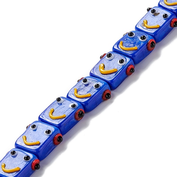 PandaHall Handmade Lampwork Beads Strands, Robot Head, Blue, 13.5~14x10~17x7~8mm, Hole: 1mm, about 20pcs/strand, 11.30 inch(28.7cm) Lampwork...
PandaHall Handmade Lampwork Beads Strands, Robot Head, Blue, 13.5~14x10~17x7~8mm, Hole: 1mm, about 20pcs/strand, 11.30 inch(28.7cm) Lampwork...