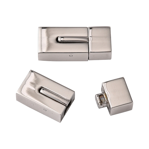 PandaHall 304 Stainless Steel Bayonet Clasps, Smooth Surface, Rectangle, Stainless Steel Color, 23x10x7mm, Hole: 4x8mm 304 Stainless Steel
PandaHall 304 Stainless Steel Bayonet Clasps, Smooth Surface, Rectangle, Stainless Steel Color, 23x10x7mm, Hole: 4x8mm 304 Stainless Steel
