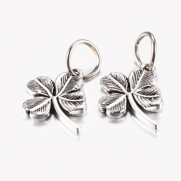 PandaHall Tibetan Style Alloy Pendants, Clover, Antique Silver, 20.5x15.5x3mm, Hole: 7.5mm Alloy Clover
PandaHall Tibetan Style Alloy Pendants, Clover, Antique Silver, 20.5x15.5x3mm, Hole: 7.5mm Alloy Clover