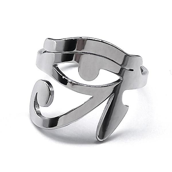 PandaHall Eye of Ra/Re 304 Stainless Steel Adjustable Finger Rings, Stainless Steel Color, Inner Diameter: 18mm 304 Stainless Steel Eye of...
PandaHall Eye of Ra/Re 304 Stainless Steel Adjustable Finger Rings, Stainless Steel Color, Inner Diameter: 18mm 304 Stainless Steel Eye of...