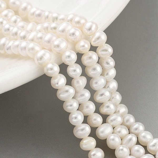 PandaHall Natural Cultured Freshwater Pearl Beads Strands, Potato, Floral White, 3.8~4.2mm, Hole: 0.6mm, about 43pcs/strand, 6.50 inch...
PandaHall Natural Cultured Freshwater Pearl Beads Strands, Potato, Floral White, 3.8~4.2mm, Hole: 0.6mm, about 43pcs/strand, 6.50 inch...