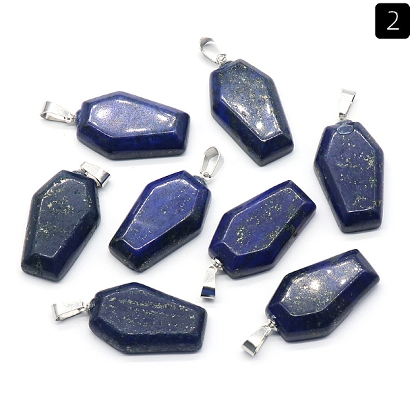 PandaHall Natural Lapis Lazuli Pendants, Halloween Coffin Charms, 30x19mm Lapis Lazuli Hexagon
PandaHall Natural Lapis Lazuli Pendants, Halloween Coffin Charms, 30x19mm Lapis Lazuli Hexagon