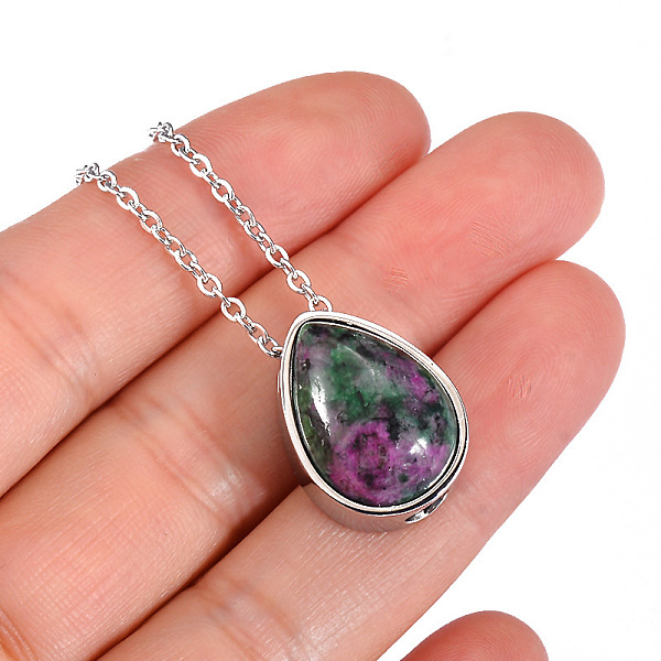 PandaHall Natural Ruby in Zoisite Teardrop Urn Ashes Pendant Necklace, Stainless Steel Memorial Jewelry for Women, Stainless Steel Color...
PandaHall Natural Ruby in Zoisite Teardrop Urn Ashes Pendant Necklace, Stainless Steel Memorial Jewelry for Women, Stainless Steel Color...